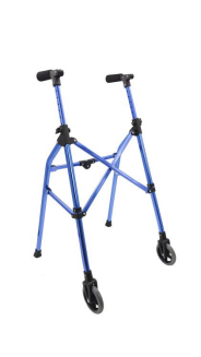 矢車菊藍(lán)色陽極帶輪四邊收合助行器   型號：YM-C33
