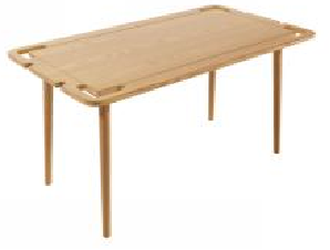 Age-appropriate dining table-